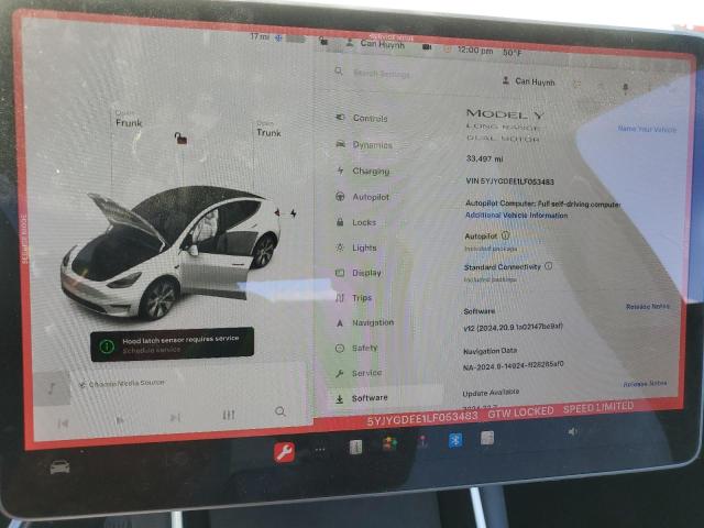 Photo 8 VIN: 5YJYGDEE1LF053483 - TESLA MODEL Y 