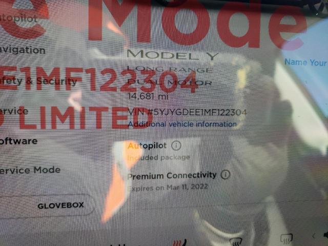 Photo 7 VIN: 5YJYGDEE1MF122304 - TESLA MODEL Y 