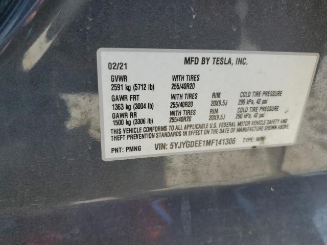 Photo 11 VIN: 5YJYGDEE1MF141306 - TESLA MODEL Y 