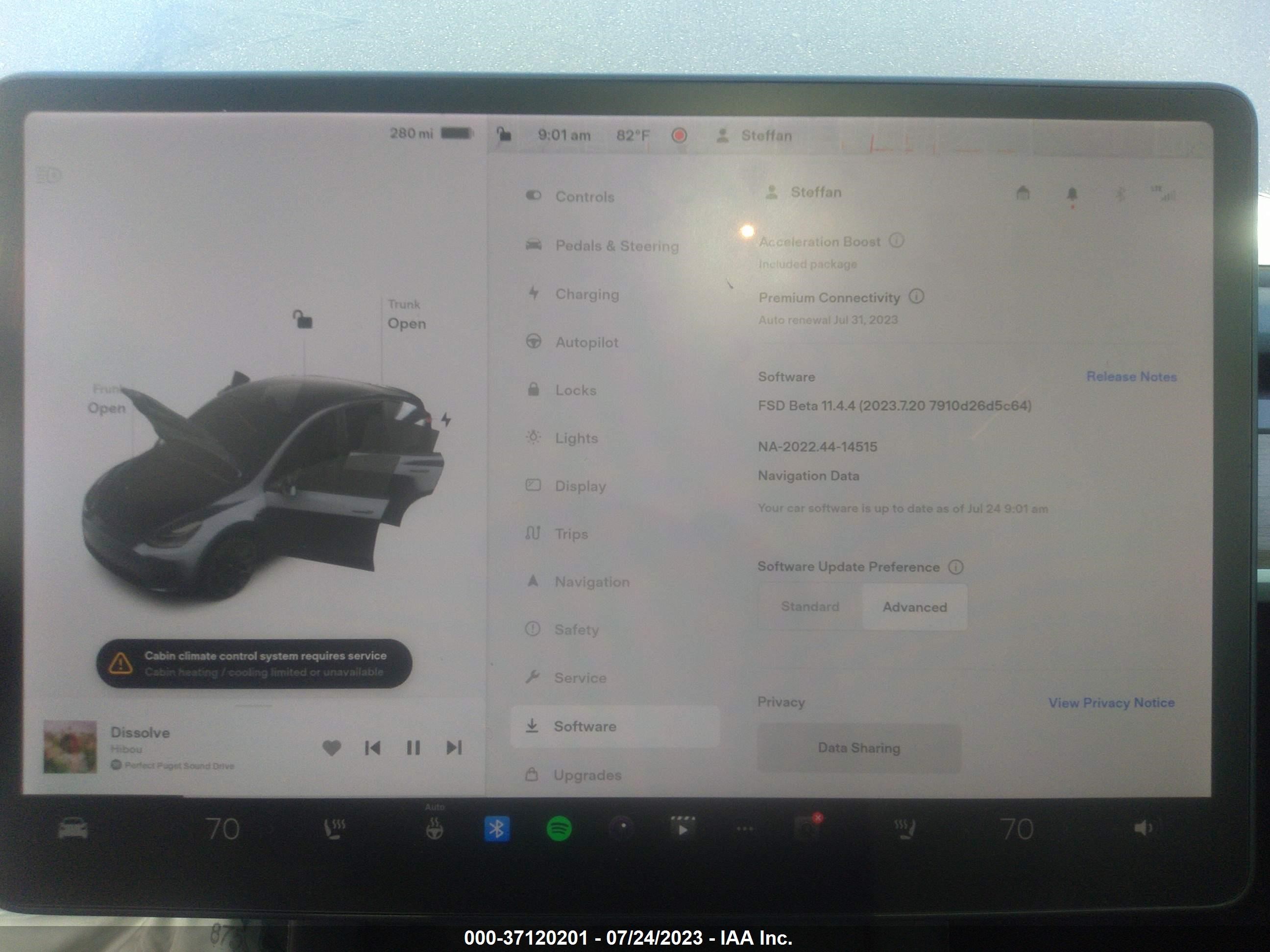 Photo 15 VIN: 5YJYGDEE1MF148577 - TESLA MODEL Y 