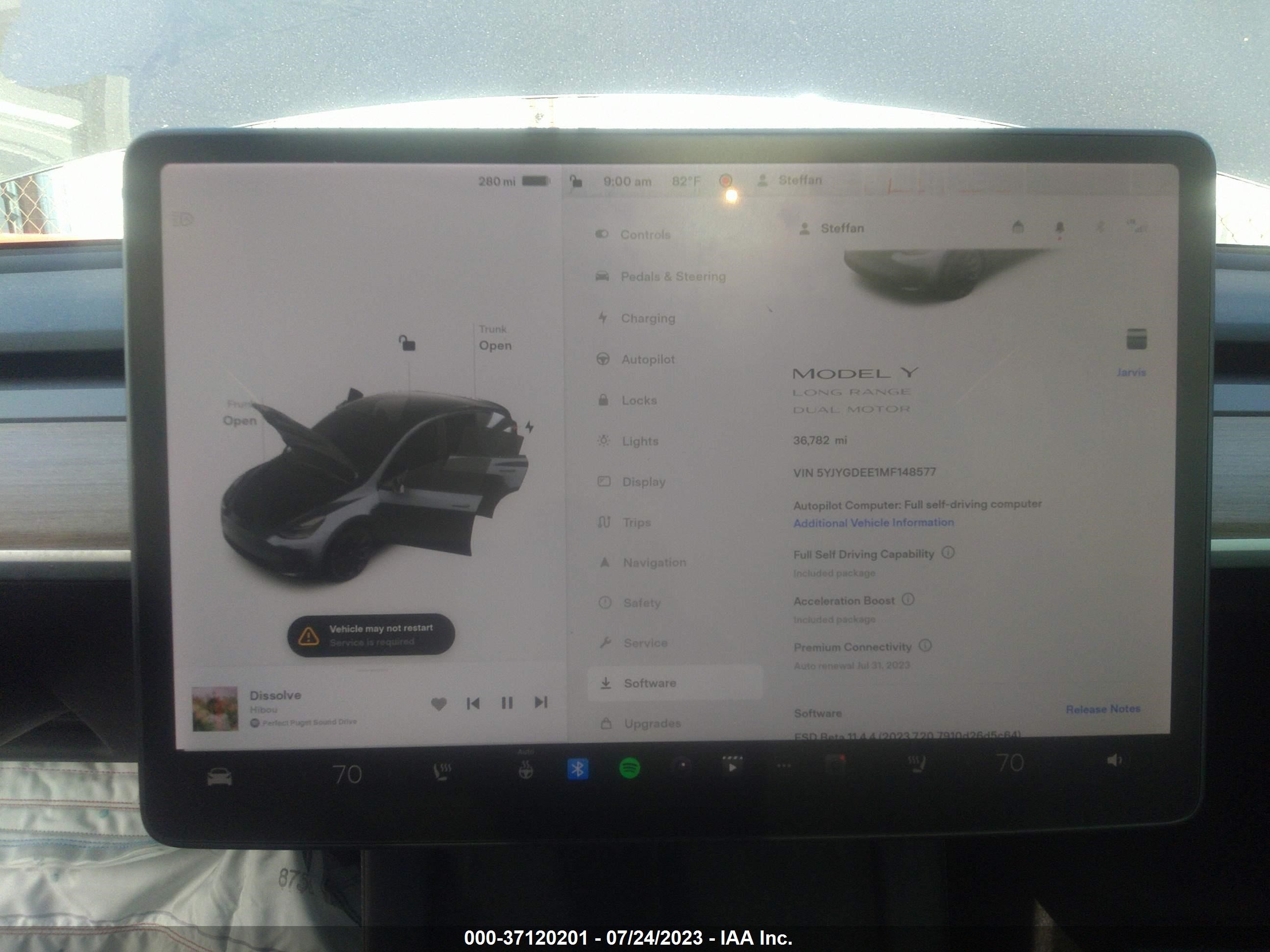 Photo 16 VIN: 5YJYGDEE1MF148577 - TESLA MODEL Y 