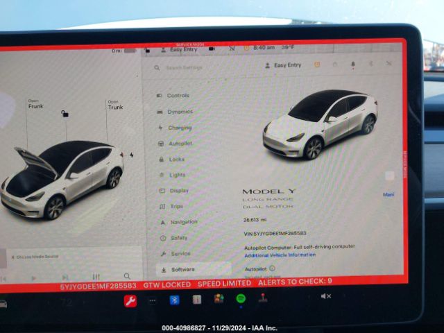 Photo 6 VIN: 5YJYGDEE1MF285583 - TESLA MODEL Y 