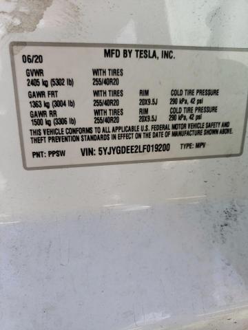 Photo 11 VIN: 5YJYGDEE2LF019200 - TESLA MODEL Y 