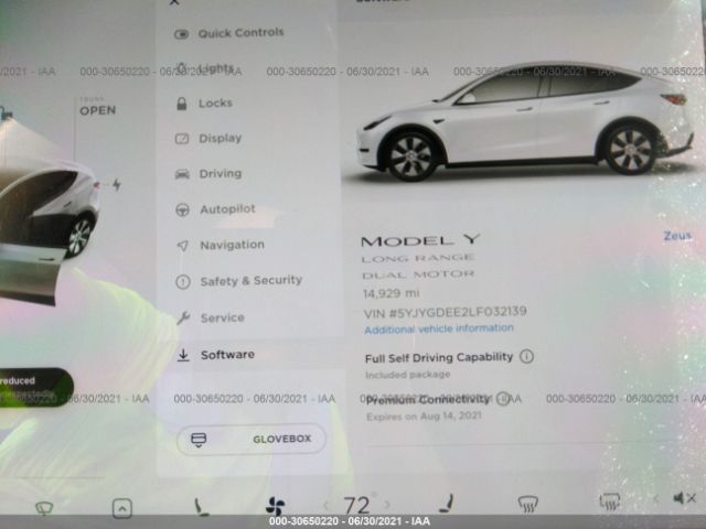 Photo 6 VIN: 5YJYGDEE2LF032139 - TESLA MODEL Y 