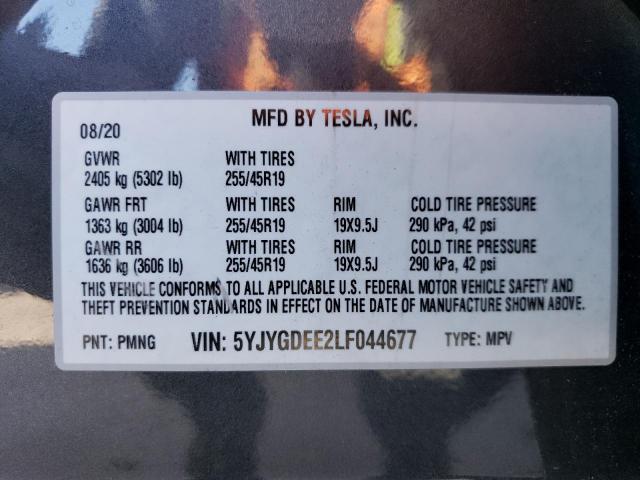 Photo 11 VIN: 5YJYGDEE2LF044677 - TESLA MODEL Y 