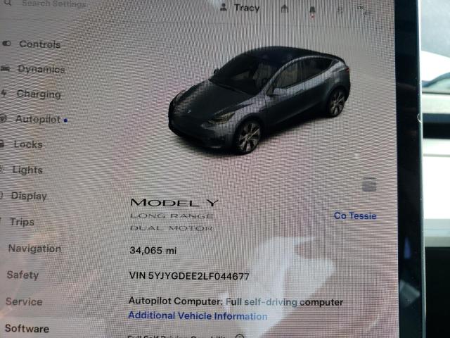 Photo 8 VIN: 5YJYGDEE2LF044677 - TESLA MODEL Y 