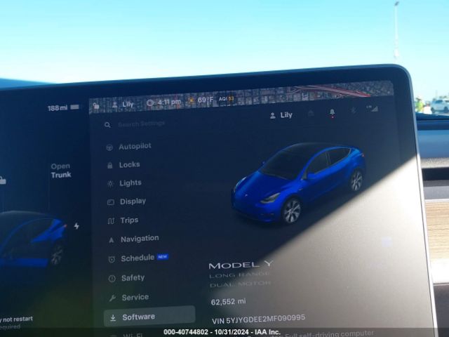 Photo 6 VIN: 5YJYGDEE2MF090995 - TESLA MODEL Y 