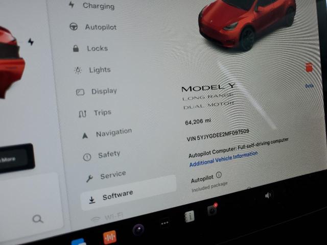 Photo 8 VIN: 5YJYGDEE2MF097509 - TESLA MODEL Y 