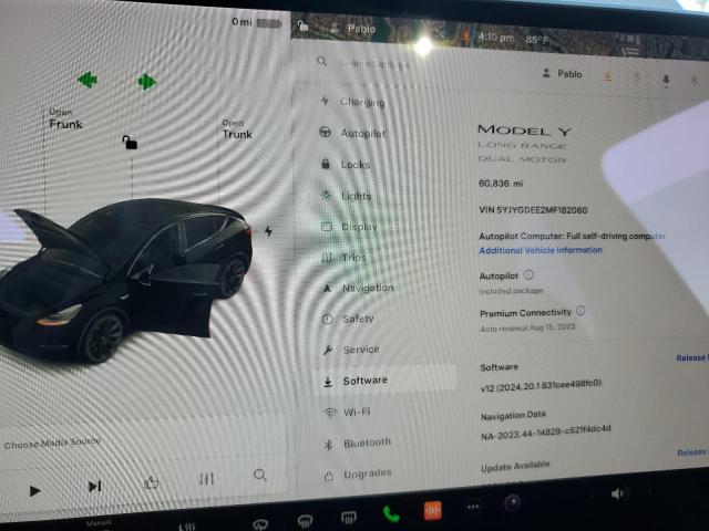 Photo 8 VIN: 5YJYGDEE2MF182060 - TESLA MODEL Y 