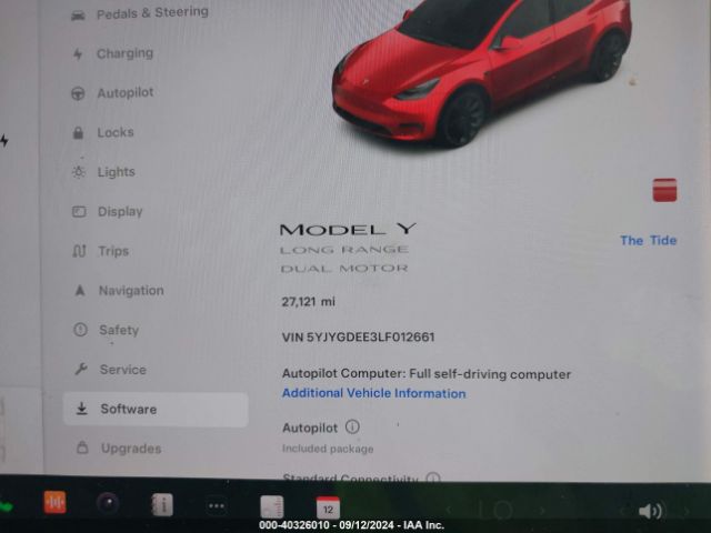 Photo 6 VIN: 5YJYGDEE3LF012661 - TESLA MODEL Y 