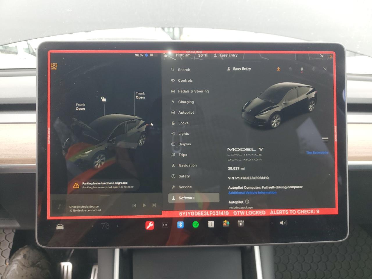 Photo 8 VIN: 5YJYGDEE3LF031419 - TESLA MODEL Y 