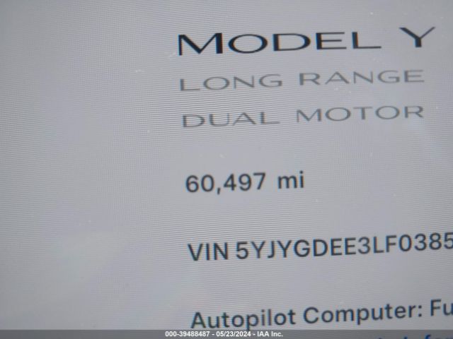 Photo 6 VIN: 5YJYGDEE3LF038595 - TESLA MODEL Y 