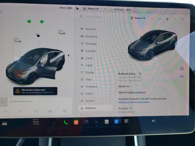 Photo 8 VIN: 5YJYGDEE3LF058443 - TESLA MODEL Y 