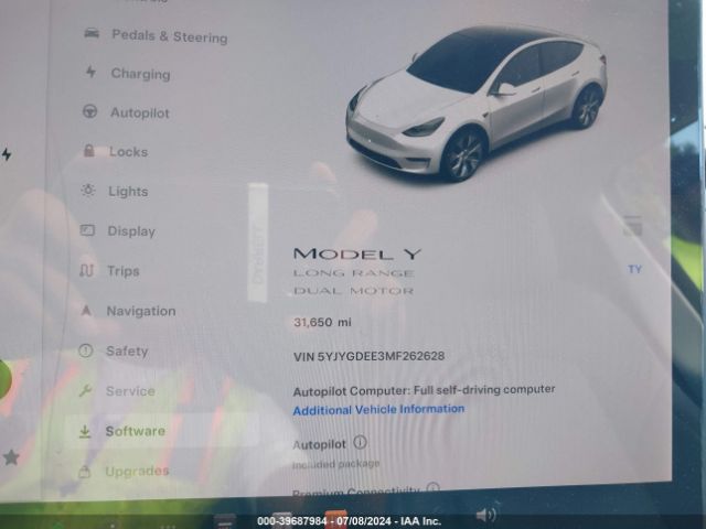 Photo 6 VIN: 5YJYGDEE3MF262628 - TESLA MODEL Y 