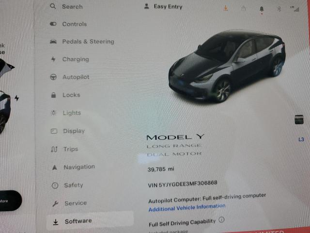 Photo 8 VIN: 5YJYGDEE3MF306868 - TESLA MODEL Y 