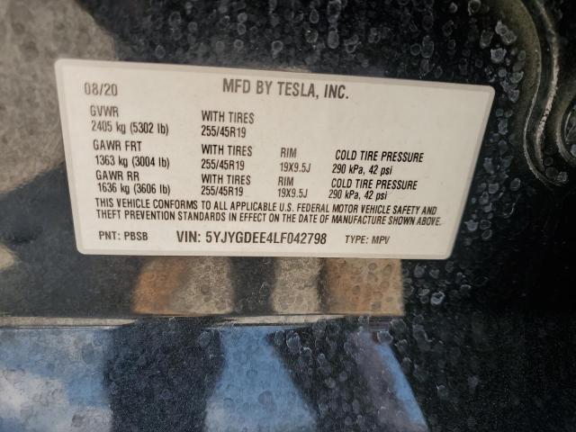 Photo 12 VIN: 5YJYGDEE4LF042798 - TESLA MODEL Y 