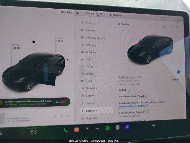 Photo 6 VIN: 5YJYGDEE4LF050965 - TESLA MODEL Y 