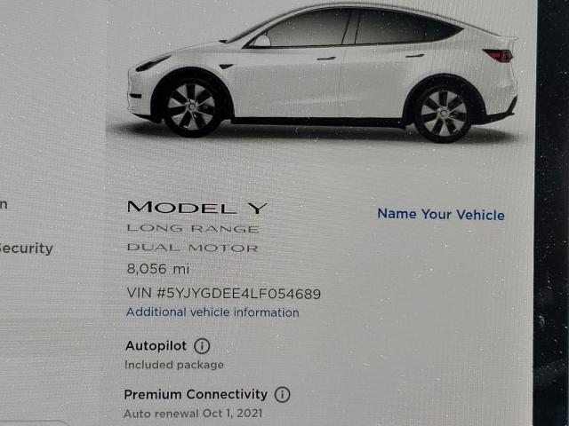 Photo 7 VIN: 5YJYGDEE4LF054689 - TESLA MODEL Y 