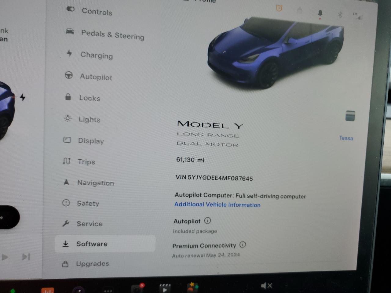 Photo 8 VIN: 5YJYGDEE4MF087645 - TESLA MODEL Y 