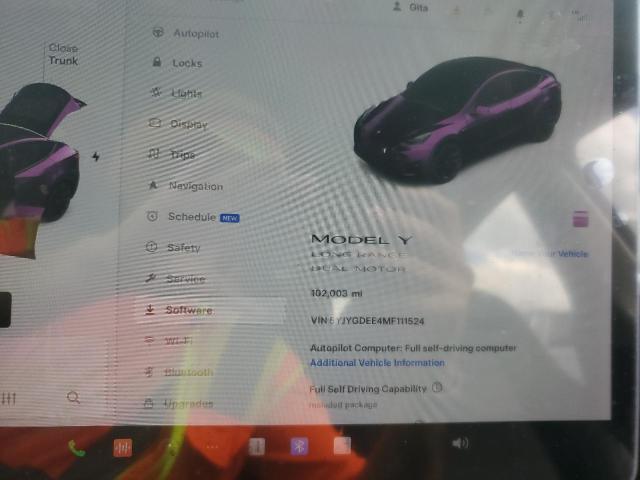 Photo 8 VIN: 5YJYGDEE4MF111524 - TESLA MODEL Y 