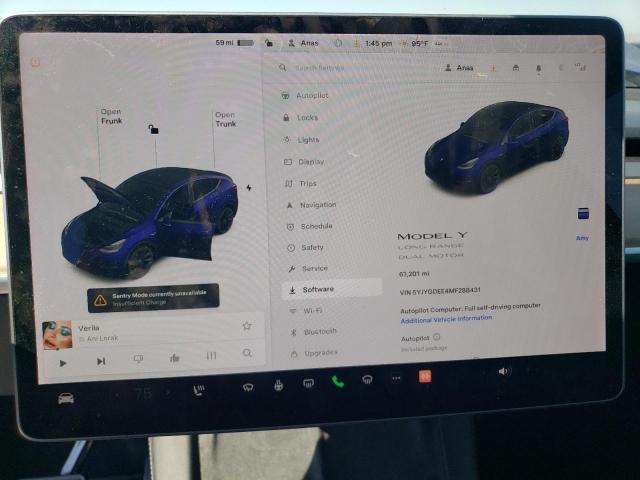 Photo 8 VIN: 5YJYGDEE4MF288431 - TESLA MODEL Y 