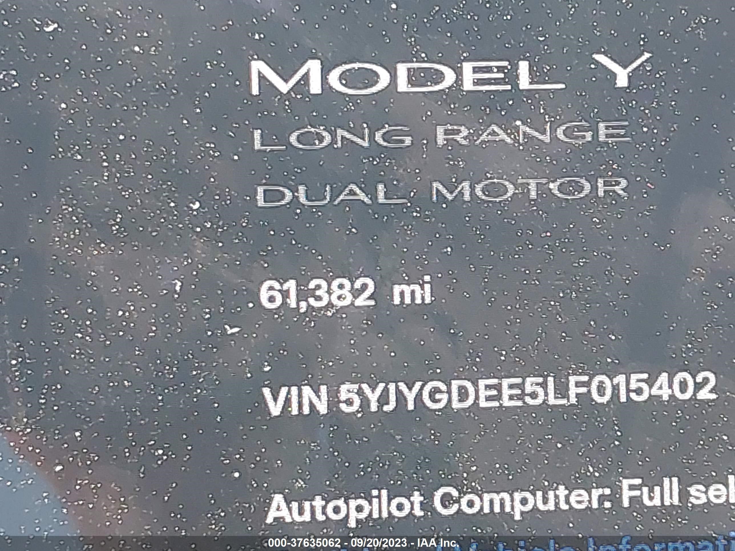 Photo 13 VIN: 5YJYGDEE5LF015402 - TESLA MODEL Y 