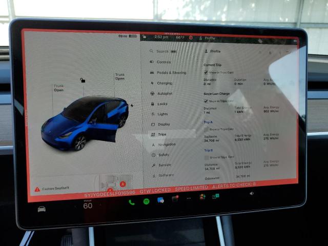 Photo 8 VIN: 5YJYGDEE5LF016596 - TESLA MODEL Y 