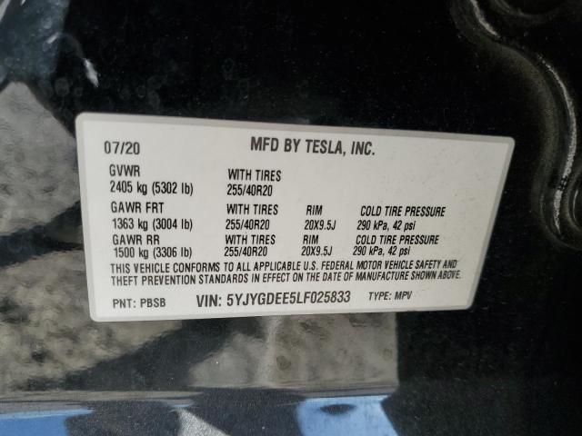 Photo 11 VIN: 5YJYGDEE5LF025833 - TESLA MODEL Y 