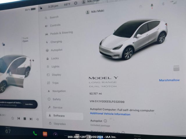 Photo 6 VIN: 5YJYGDEE5LF032099 - TESLA MODEL Y 