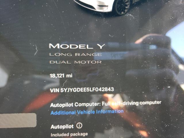 Photo 8 VIN: 5YJYGDEE5LF042843 - TESLA MODEL Y 