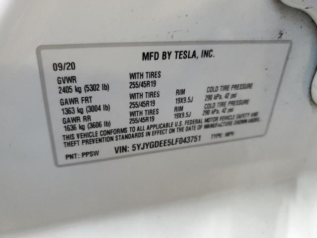 Photo 13 VIN: 5YJYGDEE5LF043751 - TESLA MODEL Y 