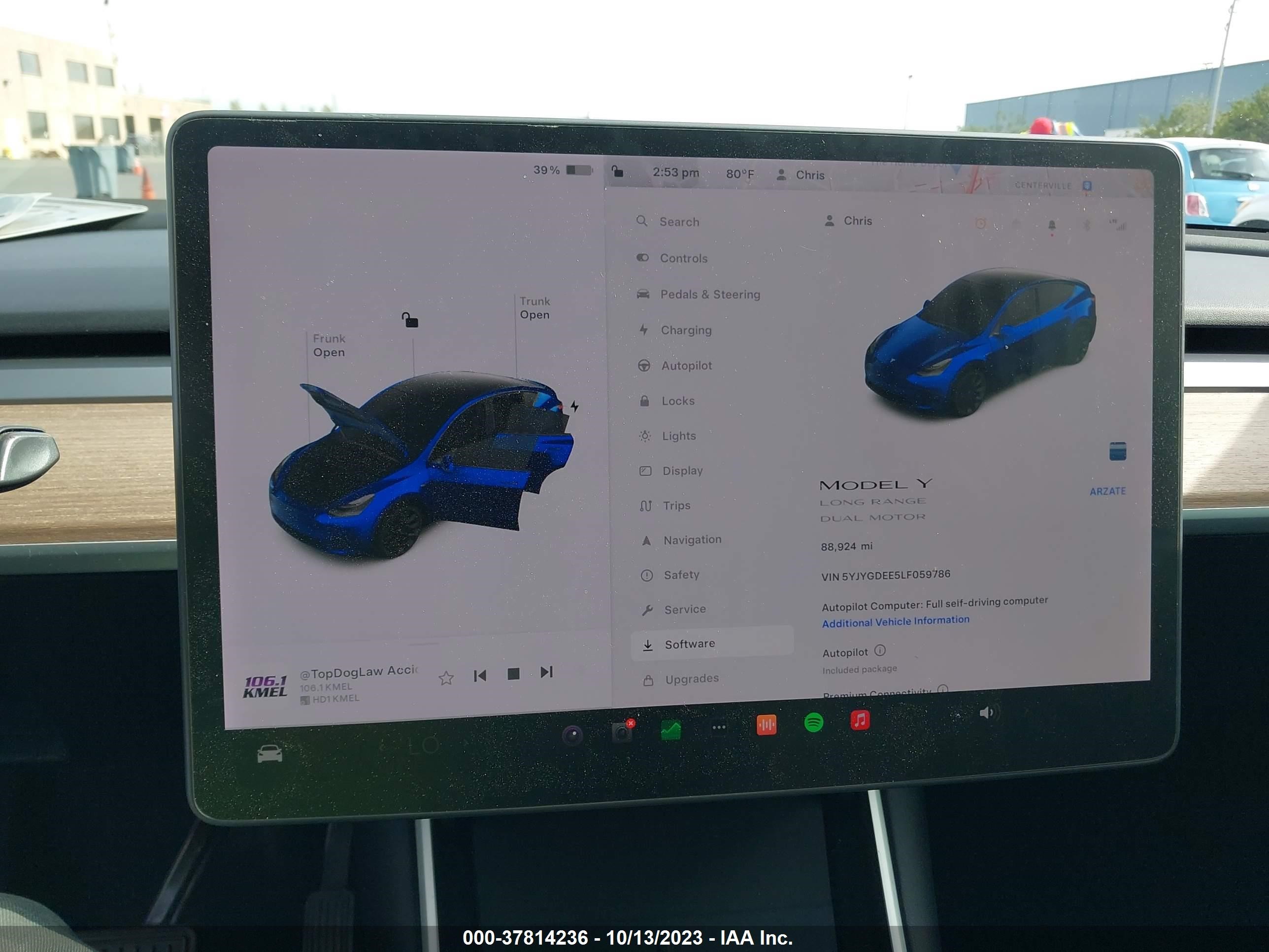 Photo 16 VIN: 5YJYGDEE5LF059786 - TESLA MODEL Y 