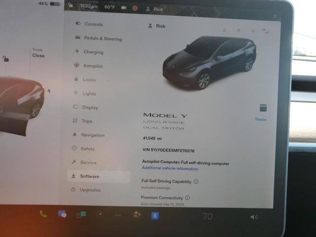 Photo 7 VIN: 5YJYGDEE5MF070076 - TESLA MODEL Y 