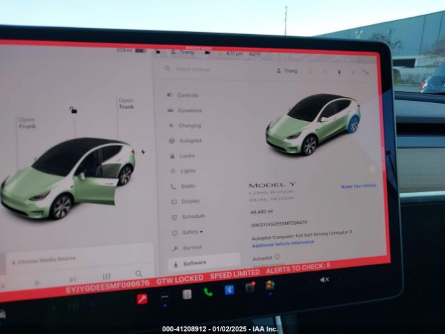 Photo 6 VIN: 5YJYGDEE5MF096676 - TESLA MODEL Y 