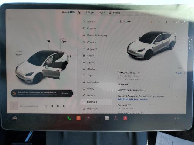 Photo 8 VIN: 5YJYGDEE5MF247922 - TESLA MODEL Y 