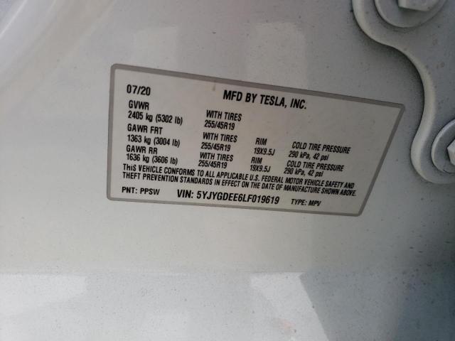 Photo 13 VIN: 5YJYGDEE6LF019619 - TESLA MODEL Y 