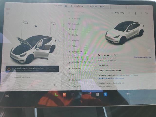 Photo 8 VIN: 5YJYGDEE6LF030894 - TESLA MODEL Y 