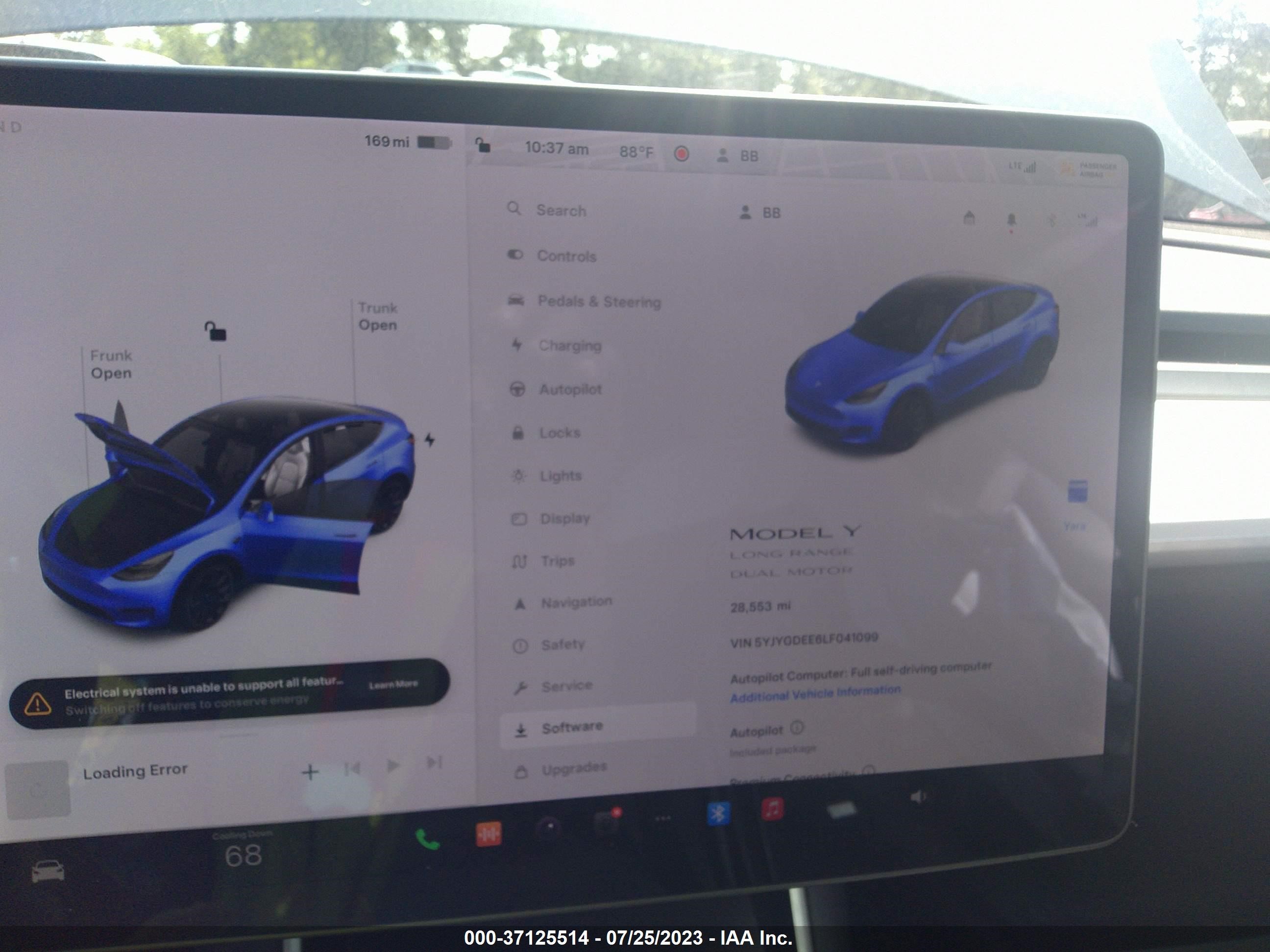 Photo 13 VIN: 5YJYGDEE6LF041099 - TESLA MODEL Y 