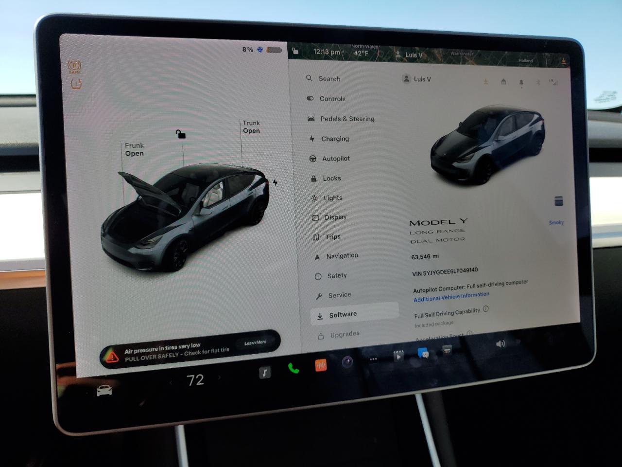 Photo 8 VIN: 5YJYGDEE6LF049140 - TESLA MODEL Y 