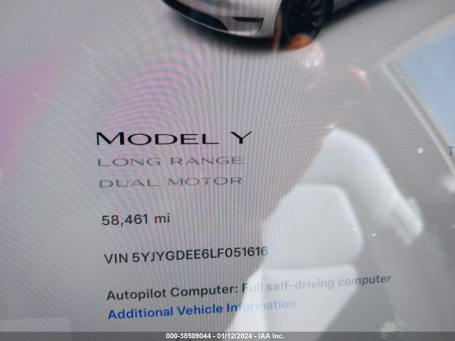 Photo 6 VIN: 5YJYGDEE6LF051616 - TESLA MODEL Y 