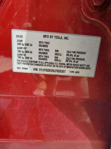 Photo 11 VIN: 5YJYGDEE6LF055357 - TESLA MODEL Y 