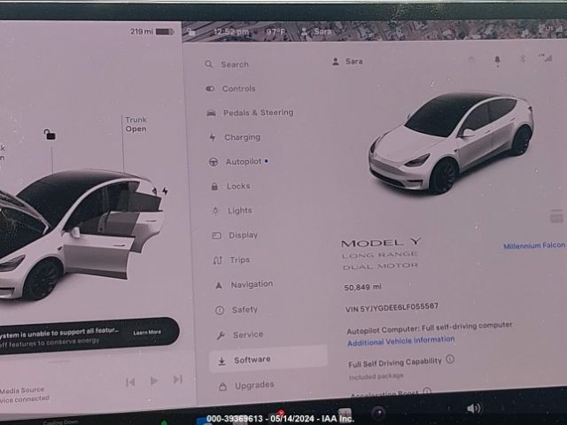 Photo 6 VIN: 5YJYGDEE6LF055567 - TESLA MODEL Y 