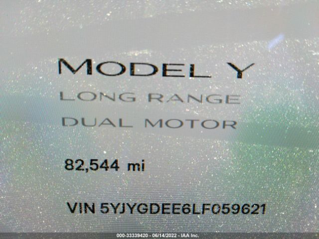 Photo 6 VIN: 5YJYGDEE6LF059621 - TESLA MODEL Y 