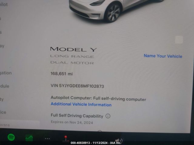 Photo 6 VIN: 5YJYGDEE6MF102873 - TESLA MODEL Y 