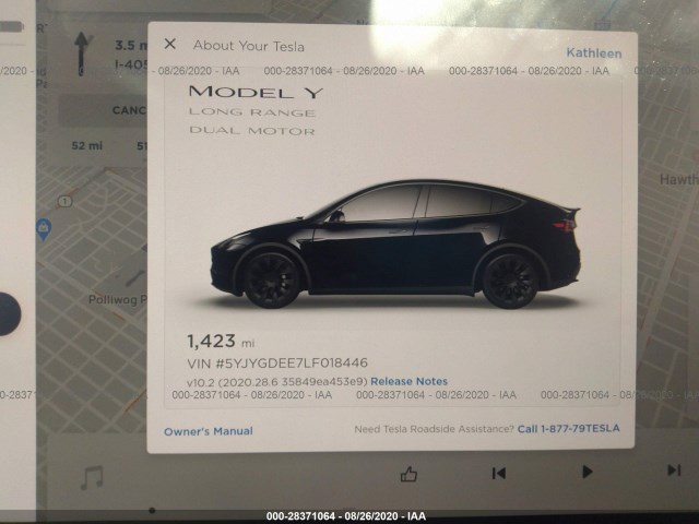 Photo 6 VIN: 5YJYGDEE7LF018446 - TESLA MODEL Y 