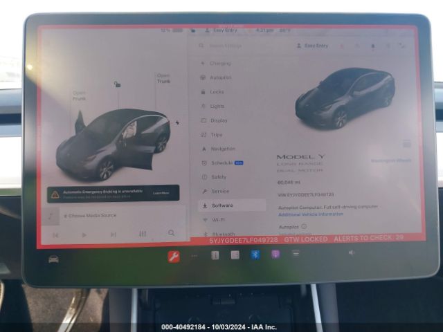 Photo 6 VIN: 5YJYGDEE7LF049728 - TESLA MODEL Y 