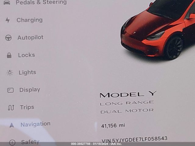 Photo 6 VIN: 5YJYGDEE7LF058543 - TESLA MODEL Y 