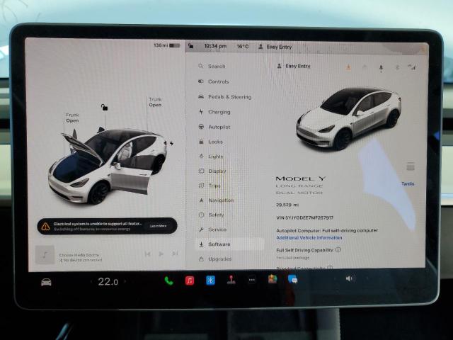 Photo 8 VIN: 5YJYGDEE7MF257917 - TESLA MODEL Y 