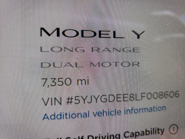 Photo 7 VIN: 5YJYGDEE8LF008606 - TESLA MODEL Y 