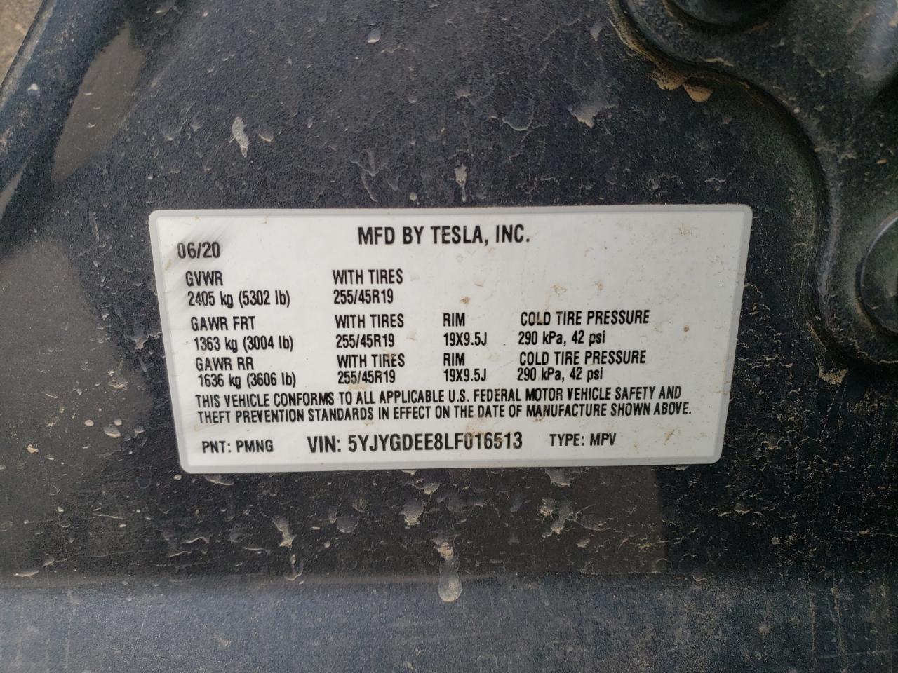 Photo 11 VIN: 5YJYGDEE8LF016513 - TESLA MODEL Y 